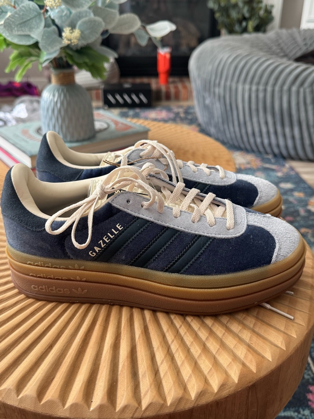 adidas Gazelle Bold Ink Velvet Blue NWT size 7